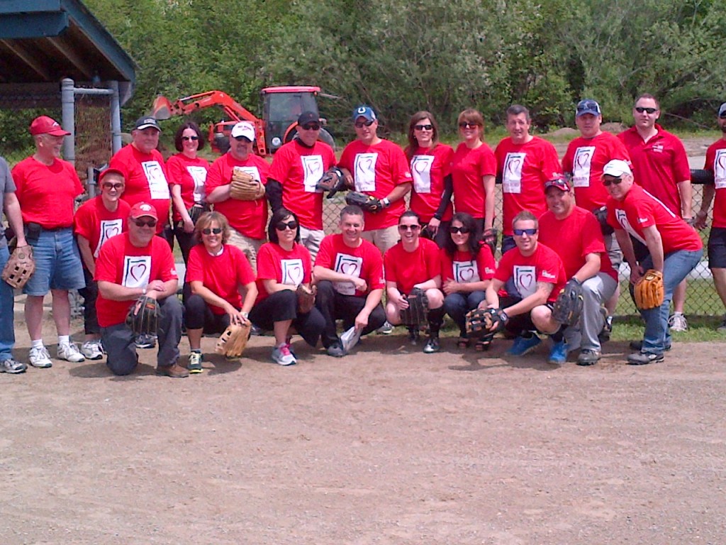 Saint John REALTORS® kicked off their annual summer food drive with a softball game in June.