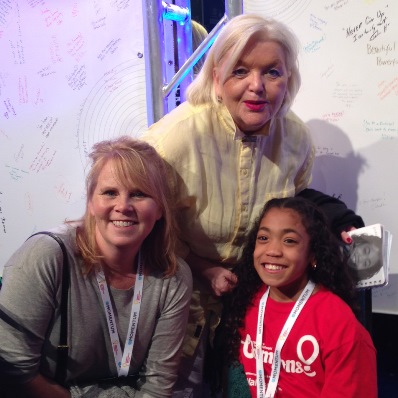 Helga Teitsson (left) and Jillinda Greene (middle), of RE/MAX Hallmark pose for a picture with SickKids 2016 Champion Child Anisa Ashe.