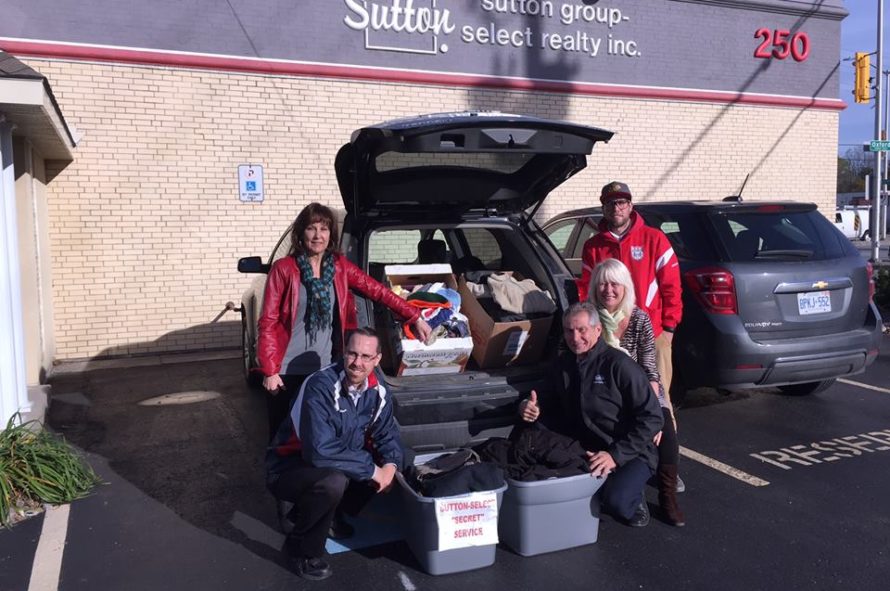 REALTOR® Shirley Whitters helps collect blankets for the annual blanket drive. (Submitted photo)